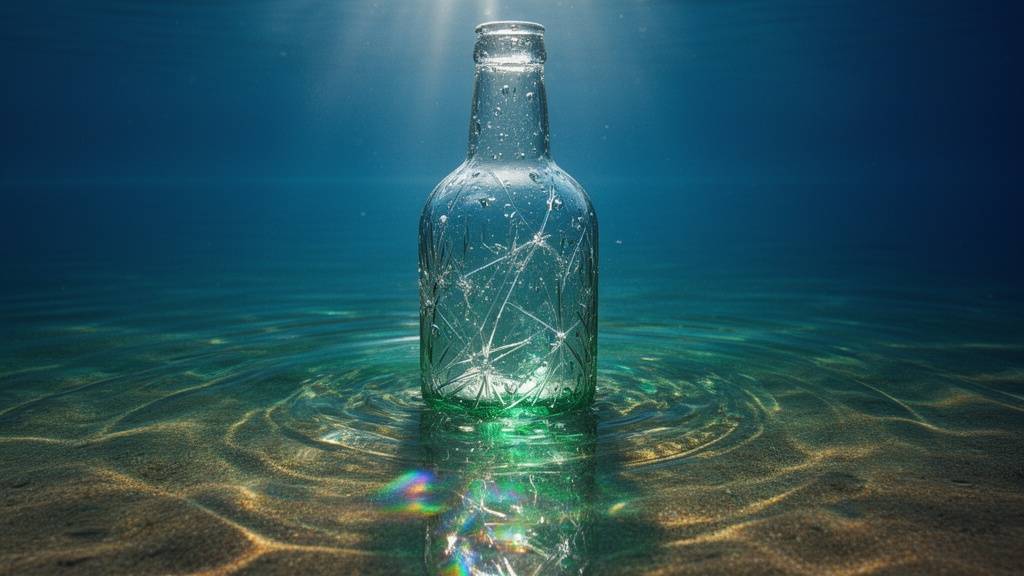 Physics accuracy demonstration showing realistic light refraction, fabric draping, and reflections