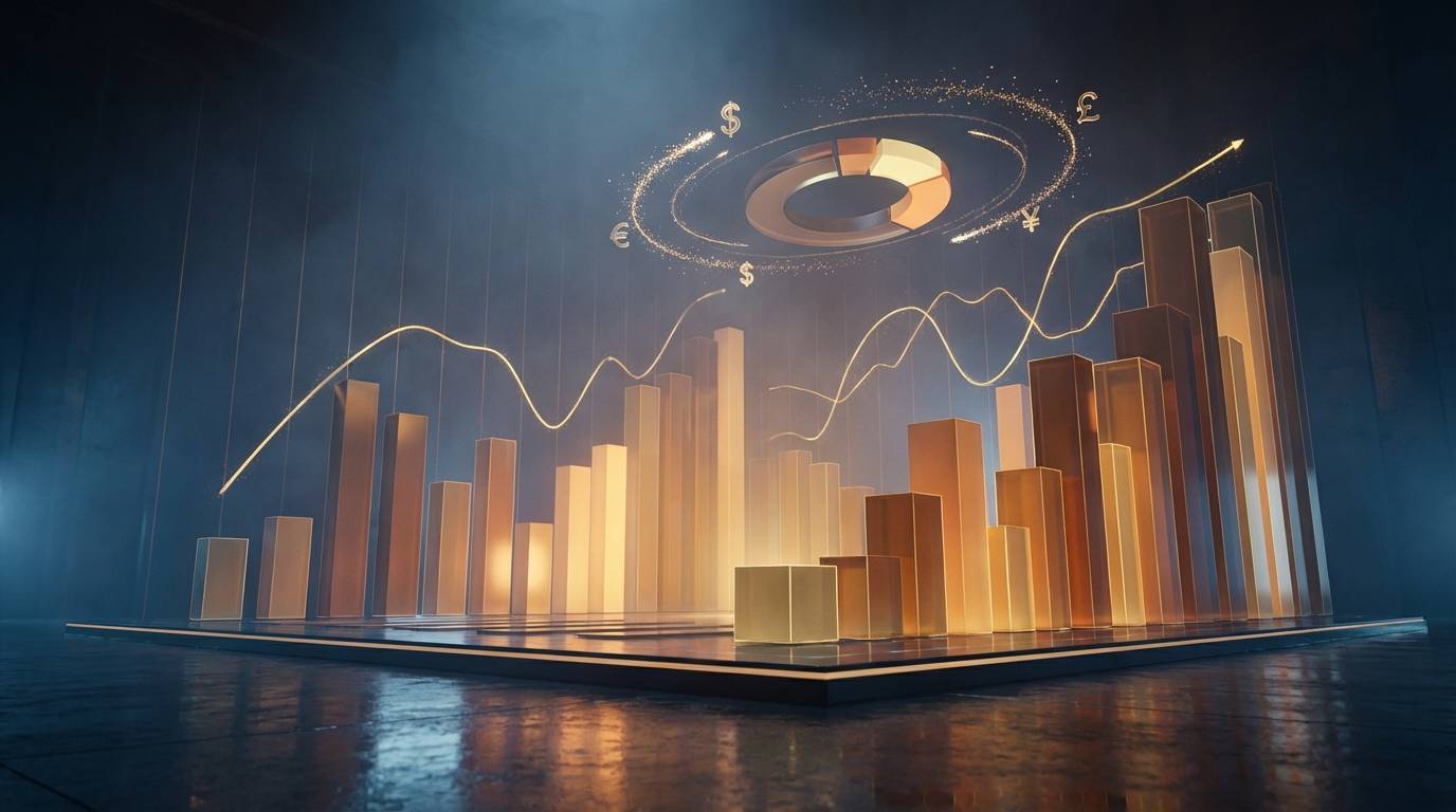 Paid advertising analytics dashboard showing growth metrics and budget allocation