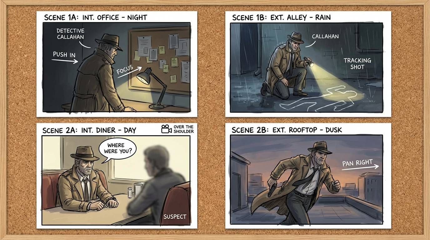 Character consistency comparison showing identity drift across multiple AI generations
