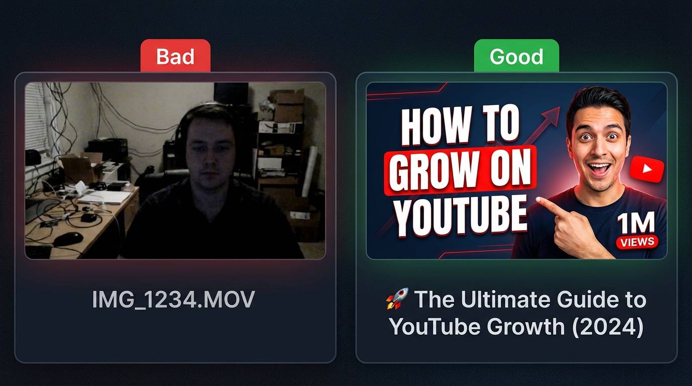 YouTube thumbnail comparison