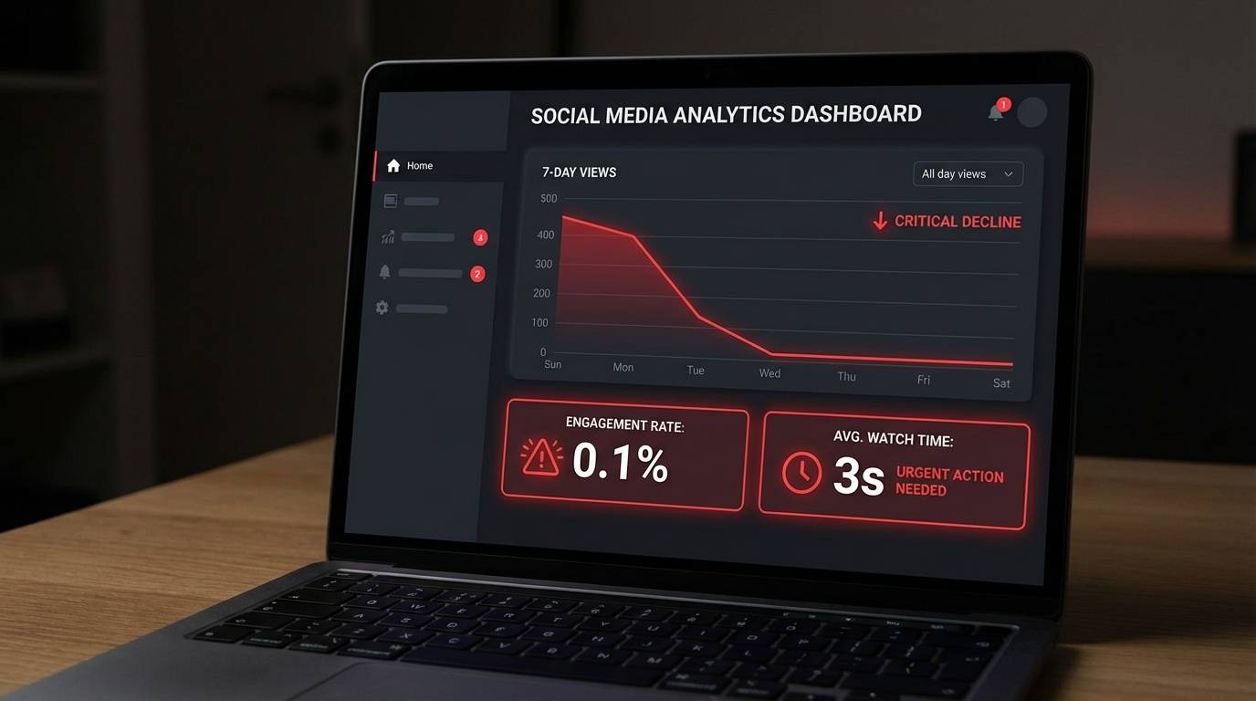 Low views analytics dashboard
