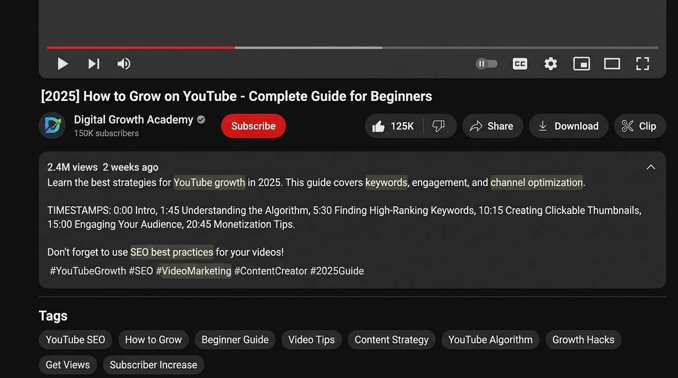 YouTube SEO-optimized video example