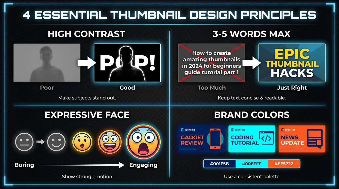 YouTube thumbnail design principles
