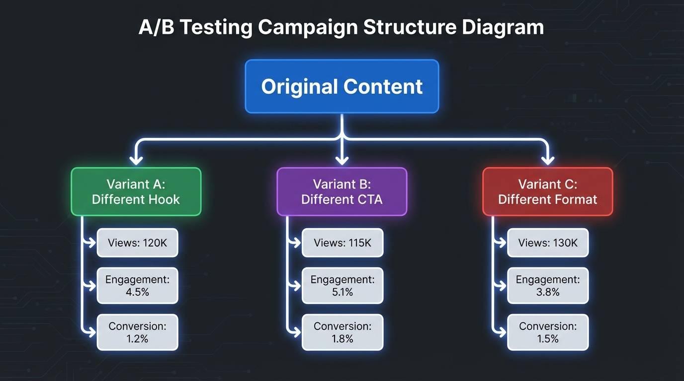 A/B testing campaign structure