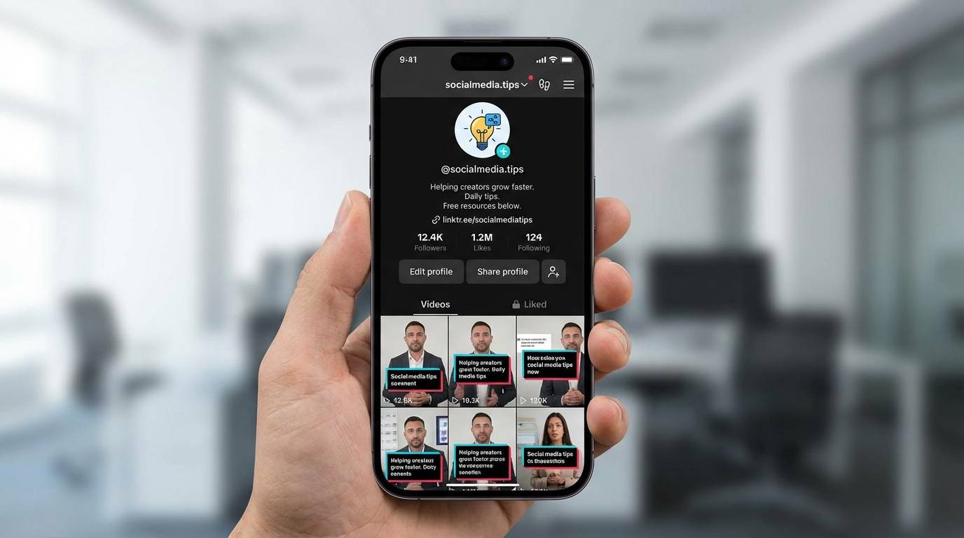 Optimized TikTok profile example