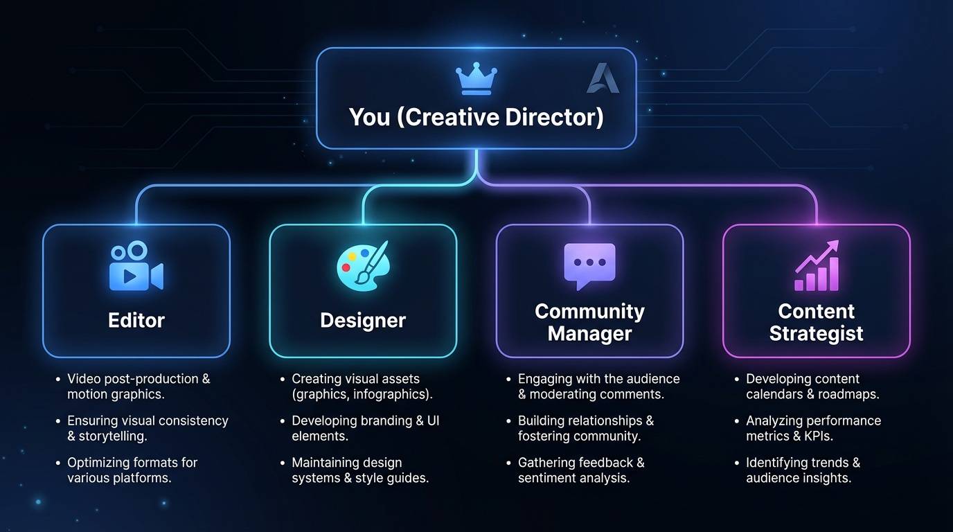 Content team structure org chart