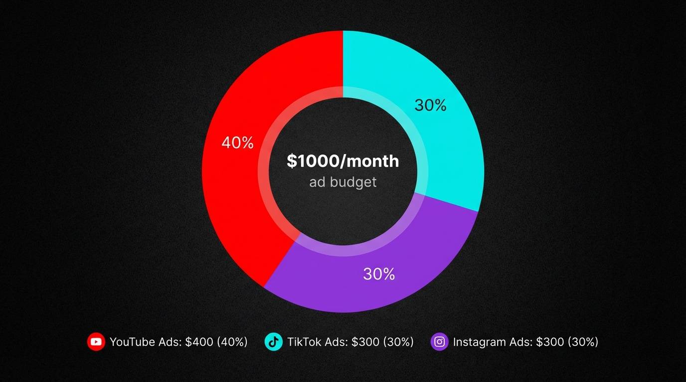 Ad budget allocation chart