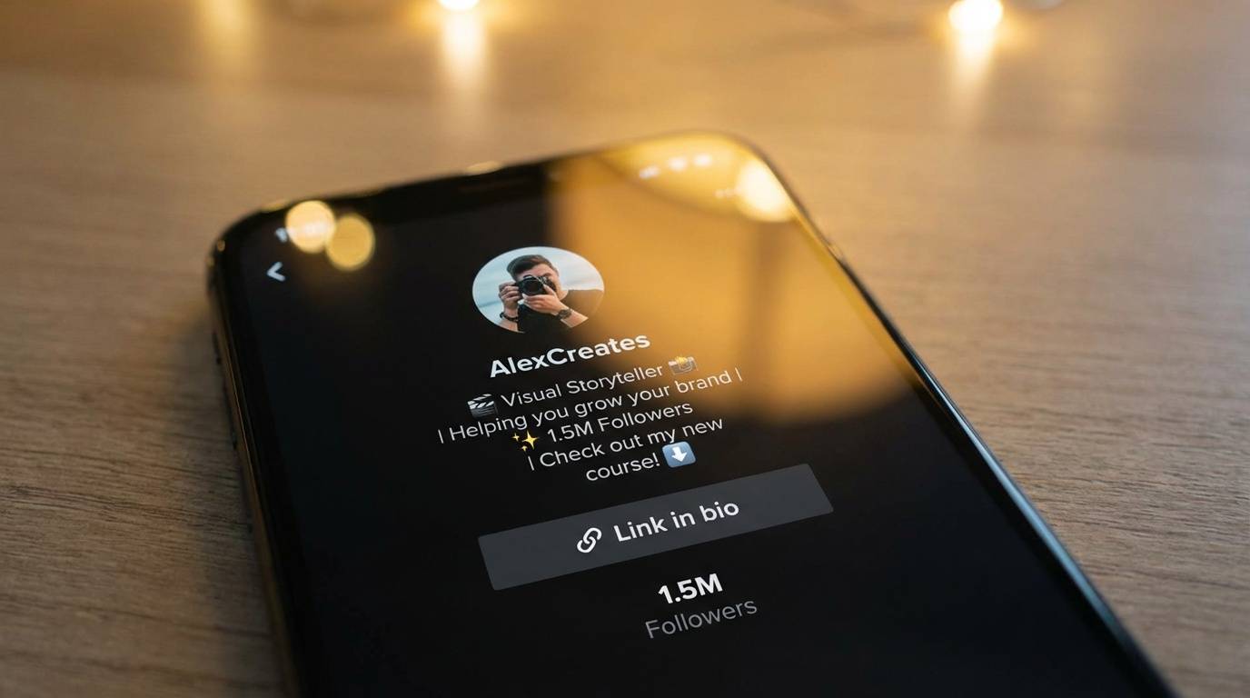 TikTok settings menu