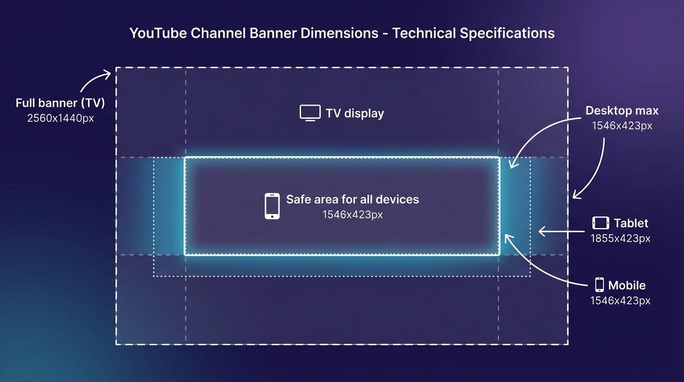 YouTube channel art dimensions